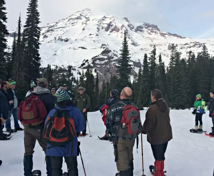 Ranger Led Snowshoe Tour at Mount Rainier