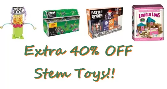 40% Off Stem Learning Toys Today Only!