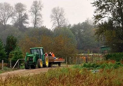 Tractor Ride at Hunter Farms on Hood Canal in WA