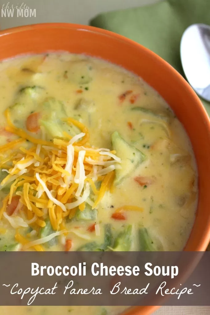 Broccoli Cheese Soup Copycat Panera Bread Recipe