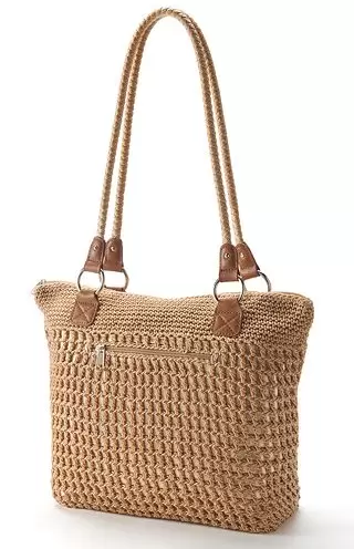 Croft & Barrow Woven Striped Shopper