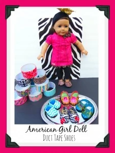 Duct Tape American Girl Doll Shoes