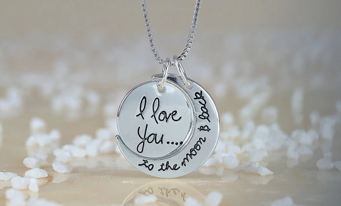 Love you to the moon and back necklace