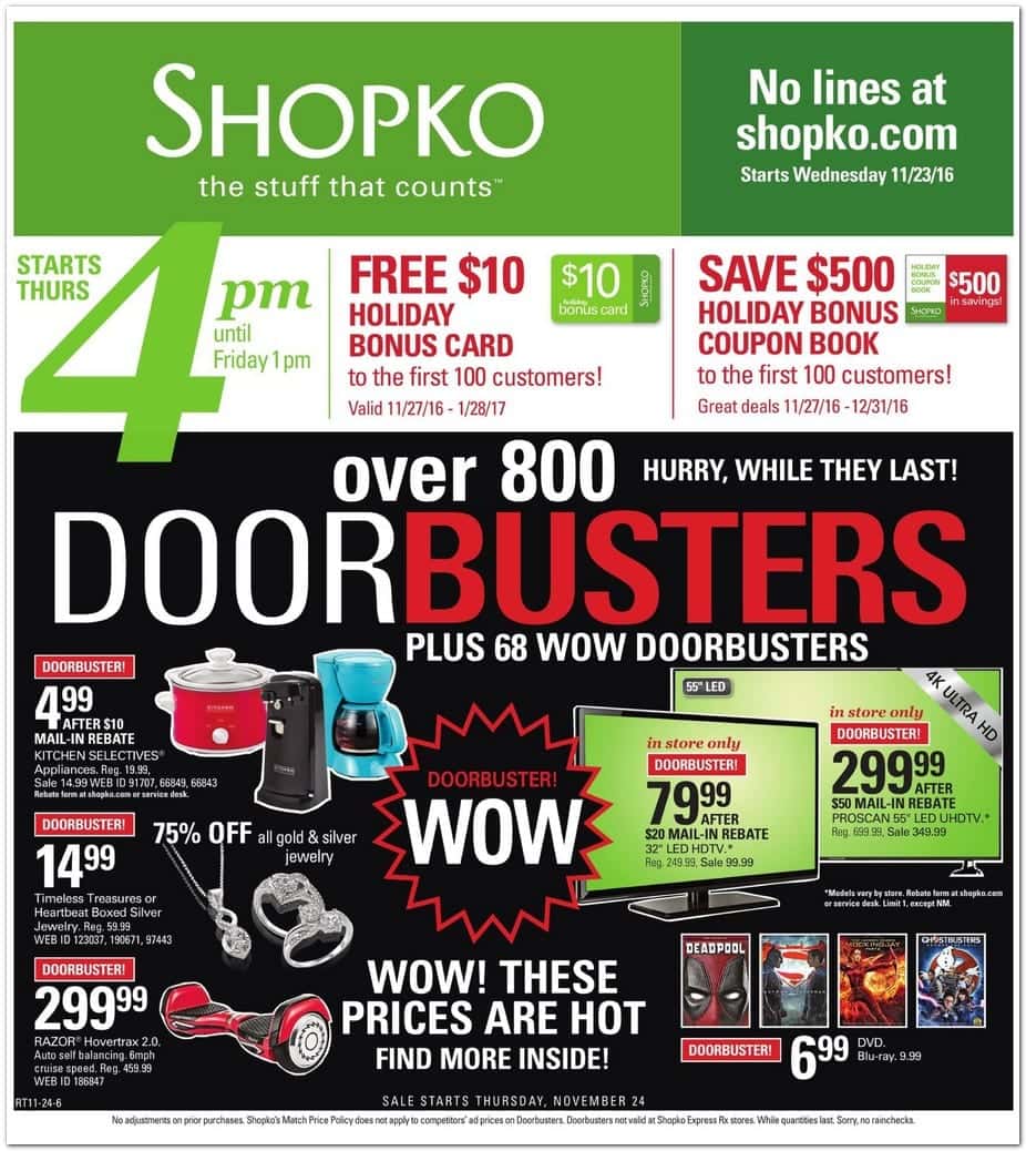 lens Maakte zich klaar Peave ShopKo Black Friday Deals 2014