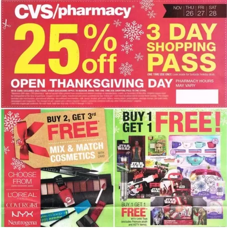 CVS Black Friday Deals for 2016 – Tons of Freebies such as 2 liters of soda, Green Giant Veggies, Leggings & more!