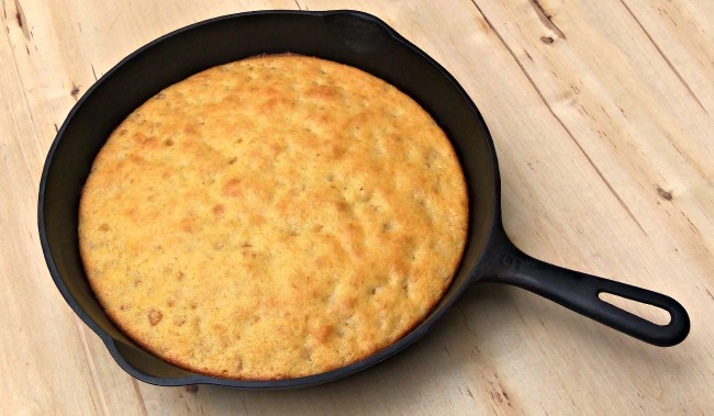 Cornbread in skillet