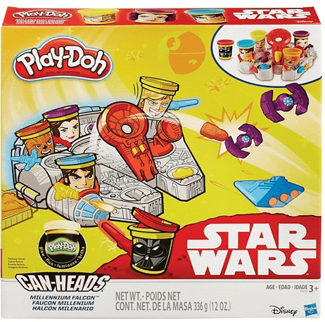 Play-Doh Star Wars Millennium Falcon Featuring Can-Heads Plus Glow Compound