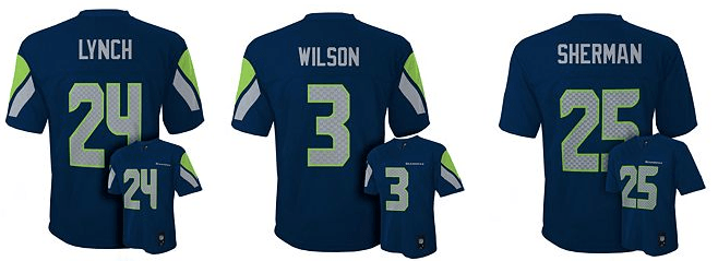 seattle seahawks kids jersey