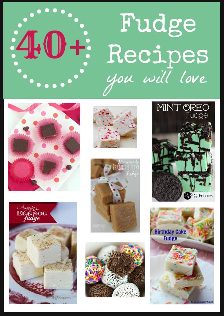 Try these 40+ Easy Fudge Recipes which make great holiday gifts for Christmas