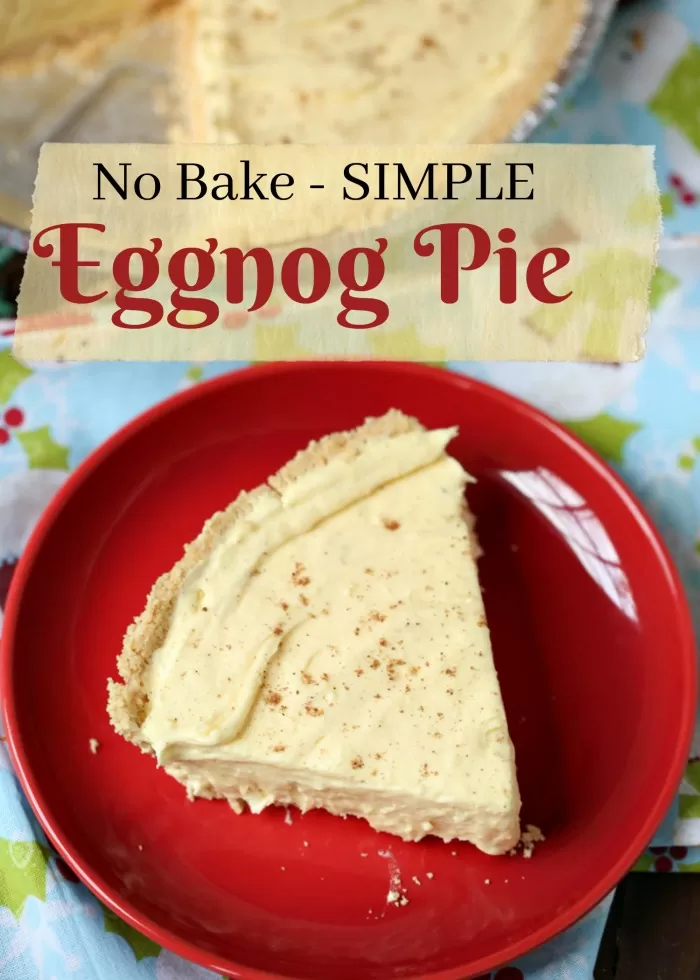 No Bake Eggnog Pie