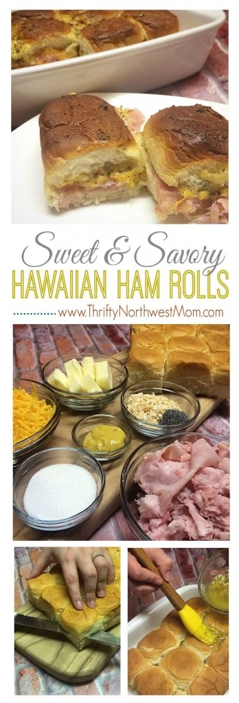 Hawaiian Sweet Ham and Cheese Rolls / Sandwiches Recipe!