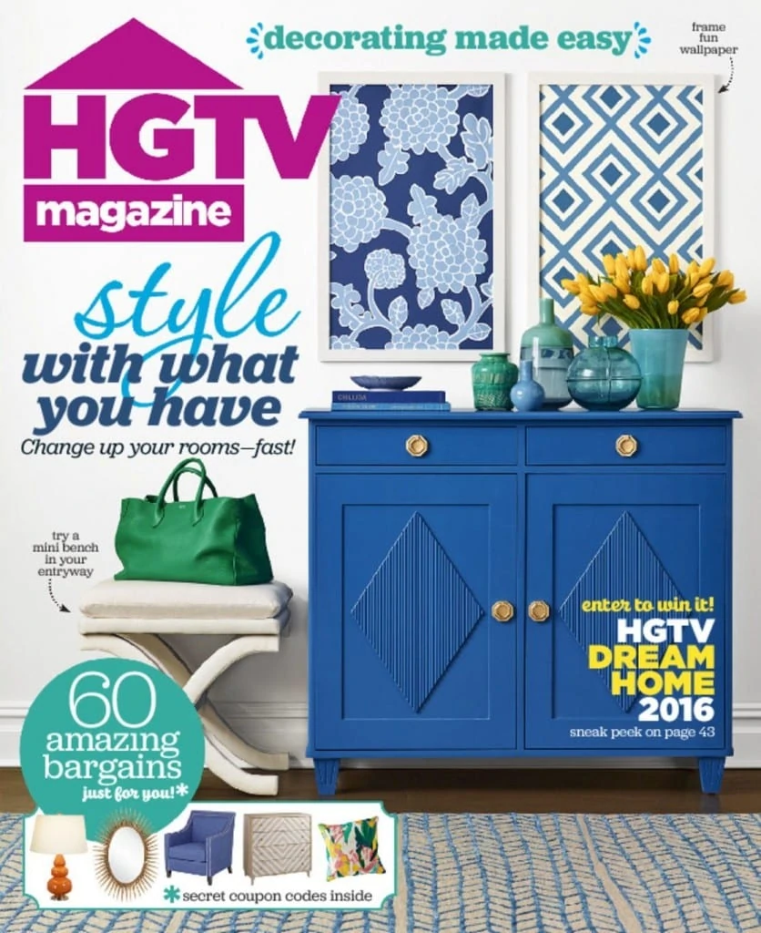 HGTV Magazine for only $12.95 per year! 67% Off!