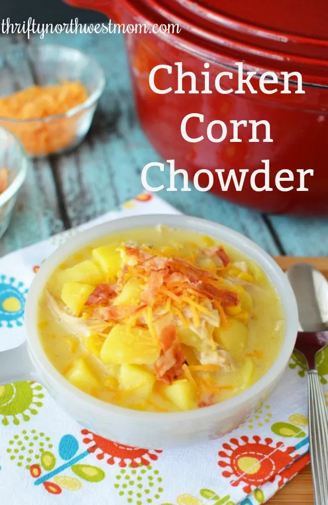 Potato, Chicken and  Corn Chowder – Delicious with Side Delight Potatoes!