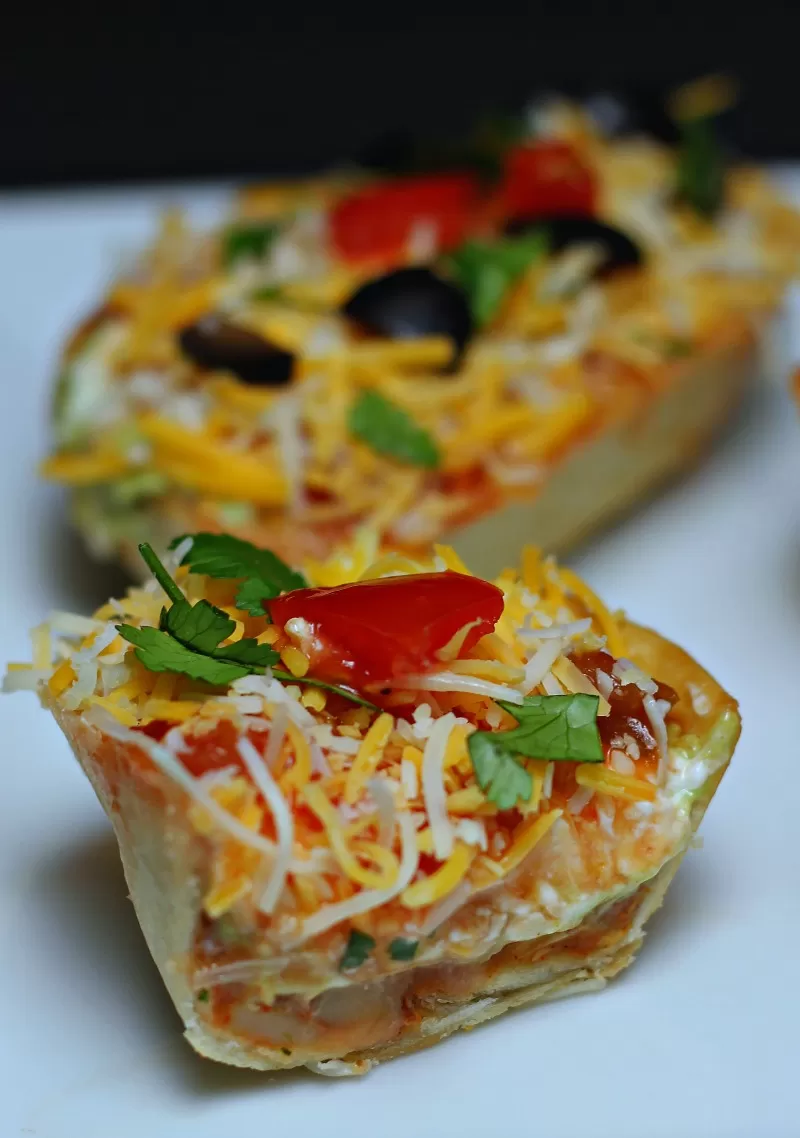 Mexican Layered Dip with Individual Servings