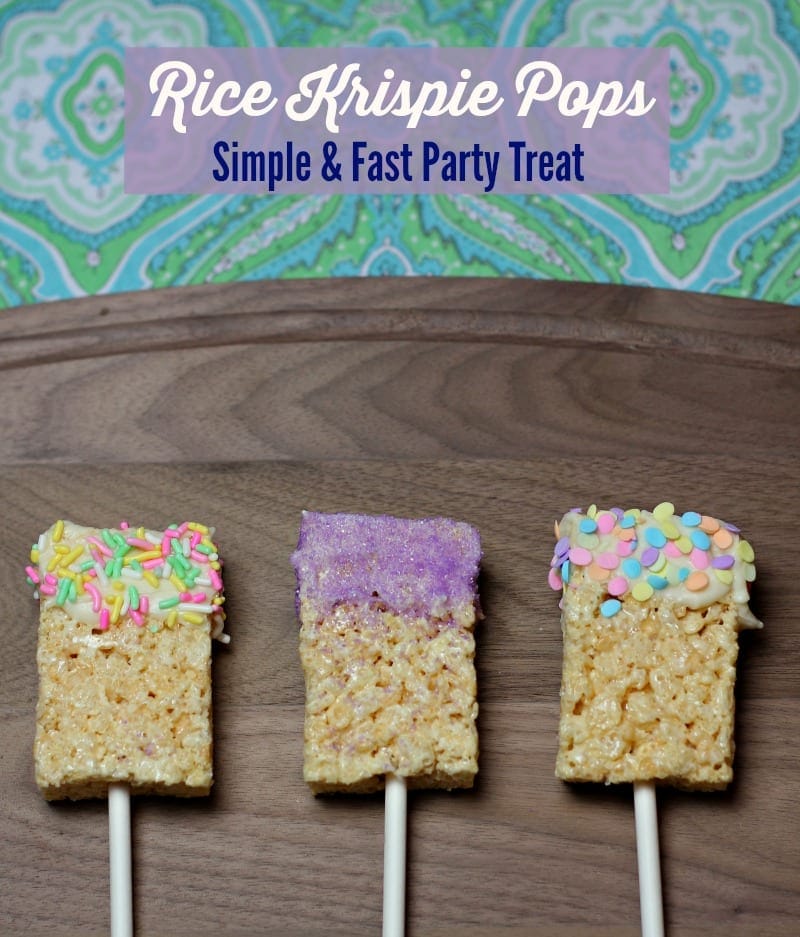 Rice Krispies Pops – Quick & Easy Treat for Parties, Easter Baskets and more!