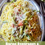 Bacon Asparagus and Parmesan Pasta + How To Video