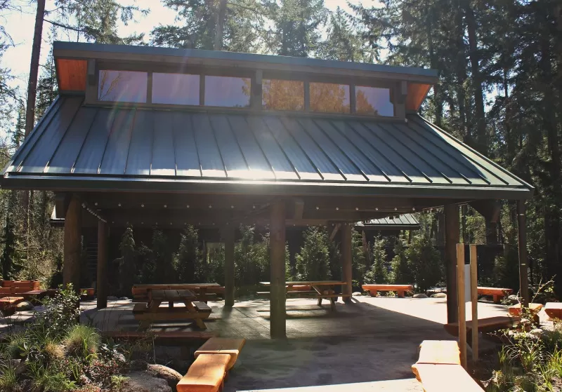 Covered Picnic Area at Kids Trek