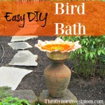 Easy DIY Bird Baths For Your Garden