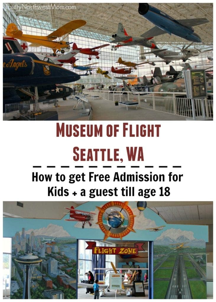 Find out how to get free admission for students up to age 18 + a guest at the Seattle Museum of Flight