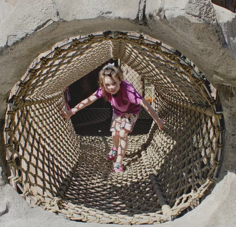 Net Tunnel at Kids Trek