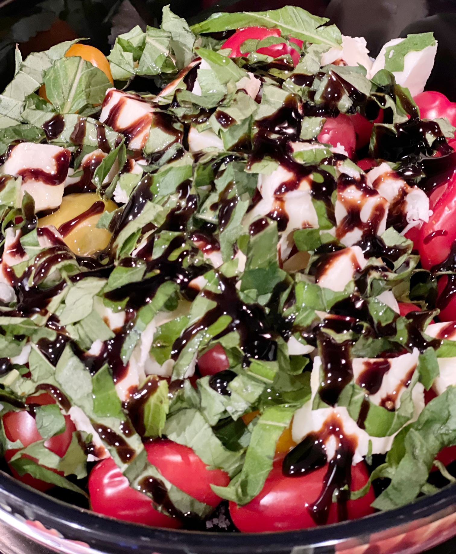 Caprese Salad with Cherry Tomatoes
