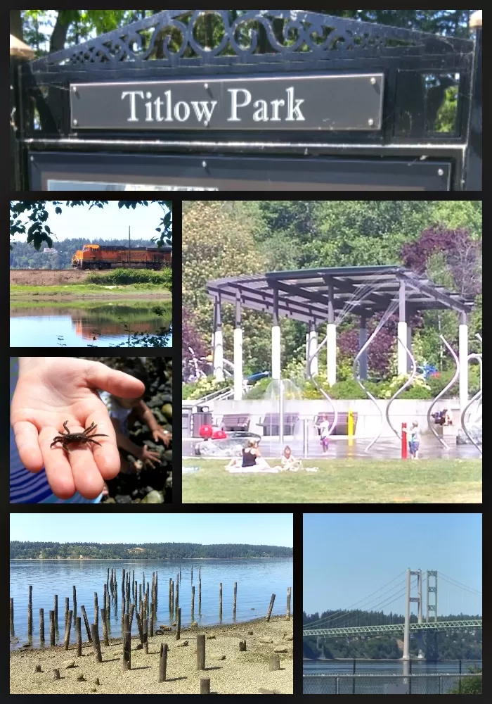 Titlow Beach and Park is a popular spot in the summertime in Tacoma thanks to a big playground, splash park and tide pool observations at the beach.