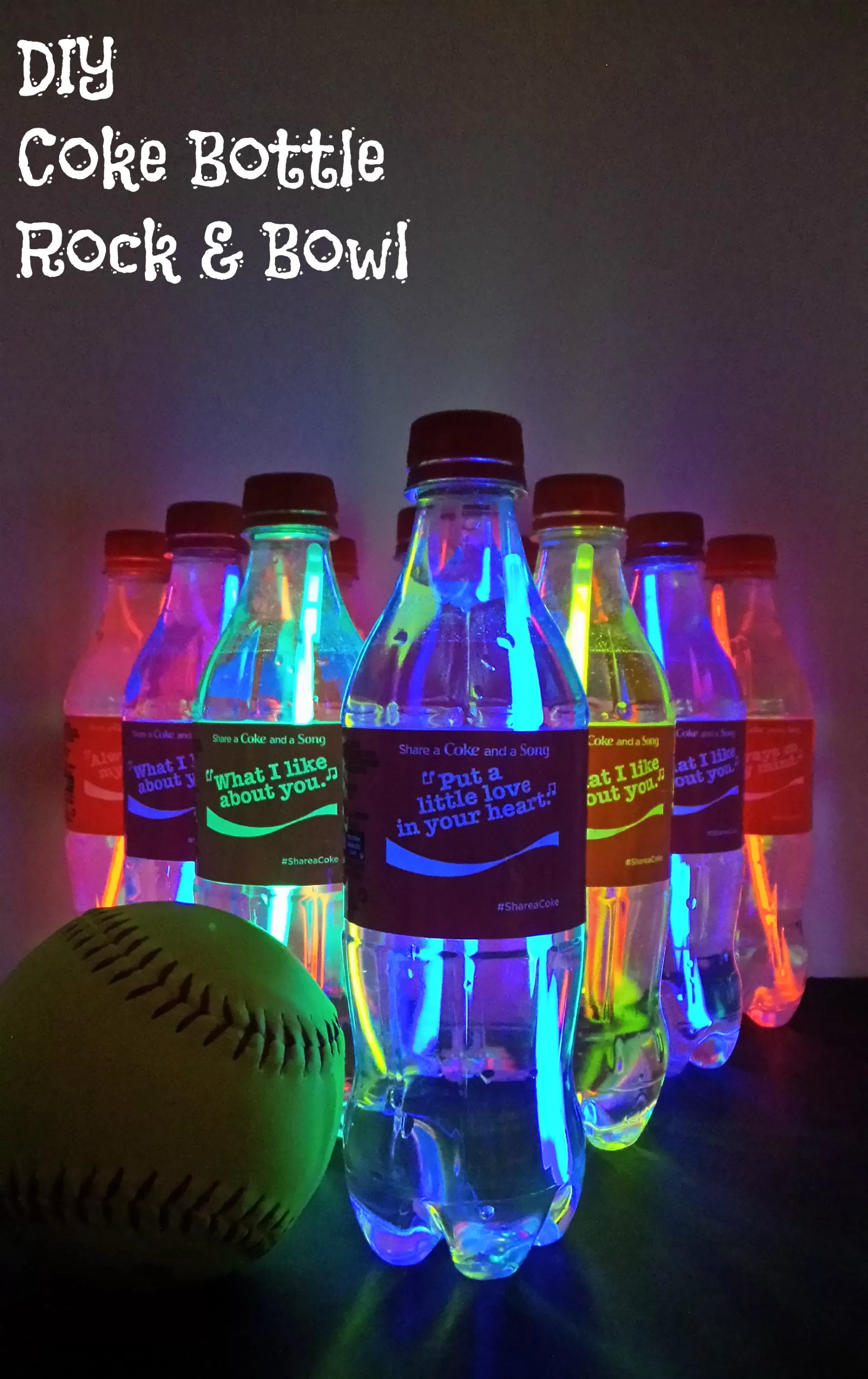 glow in the dark soda pop bowling