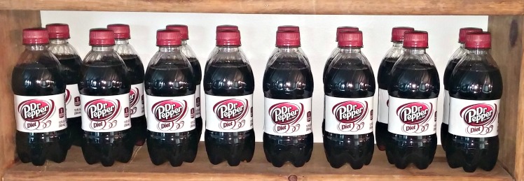 Diet Dr Pepper bottles