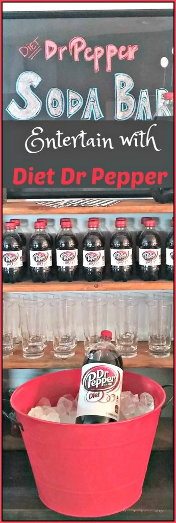 Soda Bar for Summer Refreshments with Diet Dr Pepper