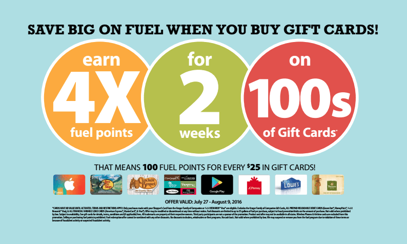 Fred Meyer 4X Fuel Rewards