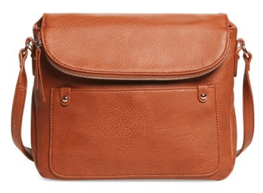 BP. Zip Flap Faux Leather Crossbody Bag $18.98!