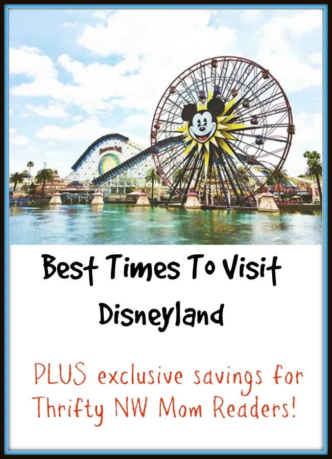 Best times to visit Disneyland