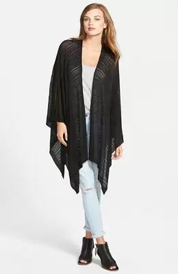 Echo Pointelle Knit Cape