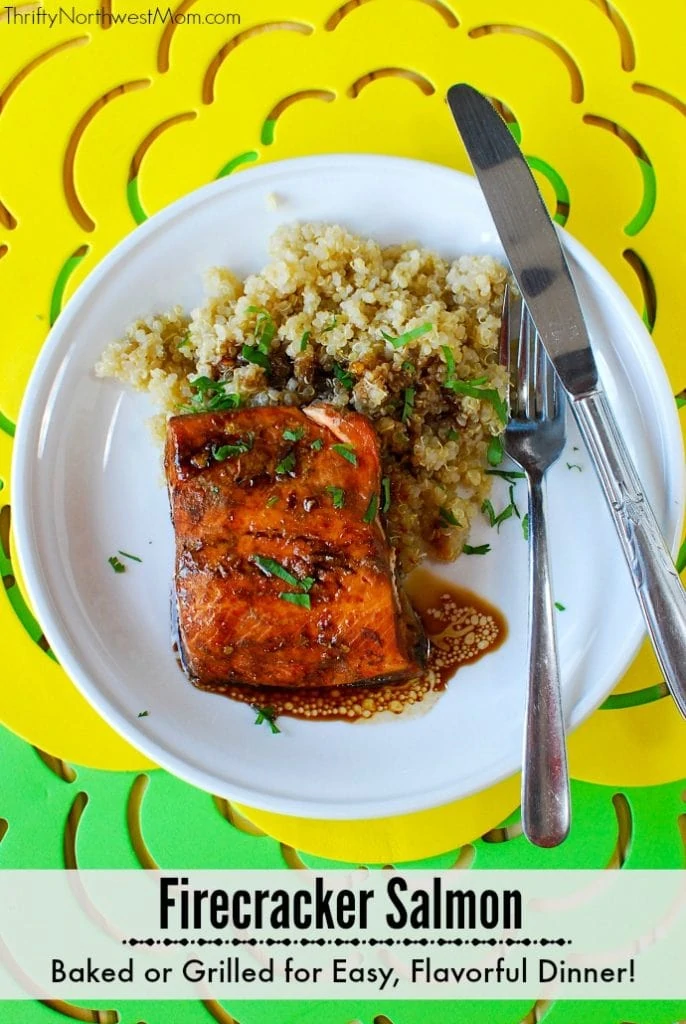 Firecracker Salmon is a flavorful dish that can be baked or grilled for an easy weeknight dinner