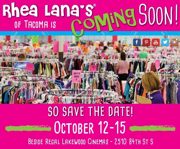 Rhea Lana’s of Tacoma Fall/Winter Kids Consignment Sale + Enter to Win Backpack & School Supplies ($100 Value)!
