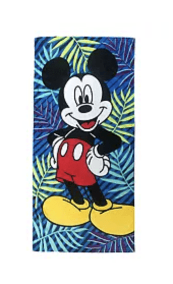 Tropical Mickey beach towel