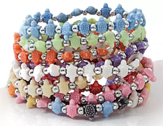 Trrtlz Animal-Shaped Beaded Stretch Bracelet Set (10-Piece) $7.99!