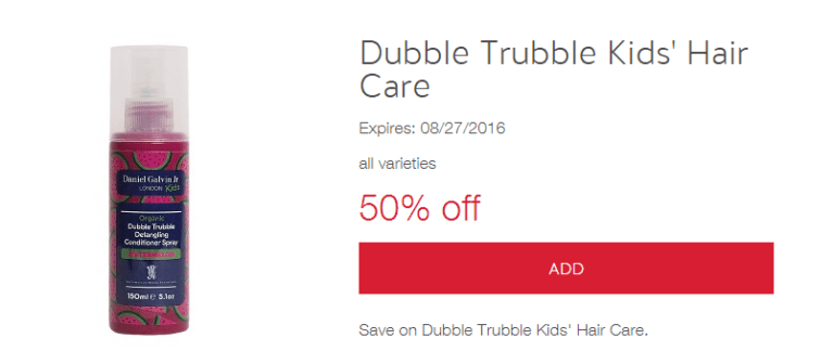 Dubble Trubble Organic Kids Hair Care – 50% Off At Target Through Tomorrow (LOVE This Stuff)!!