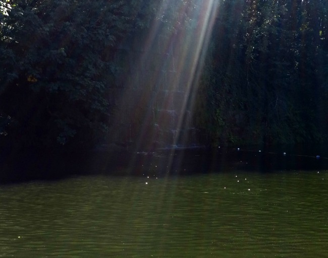 quarry pool waterfall