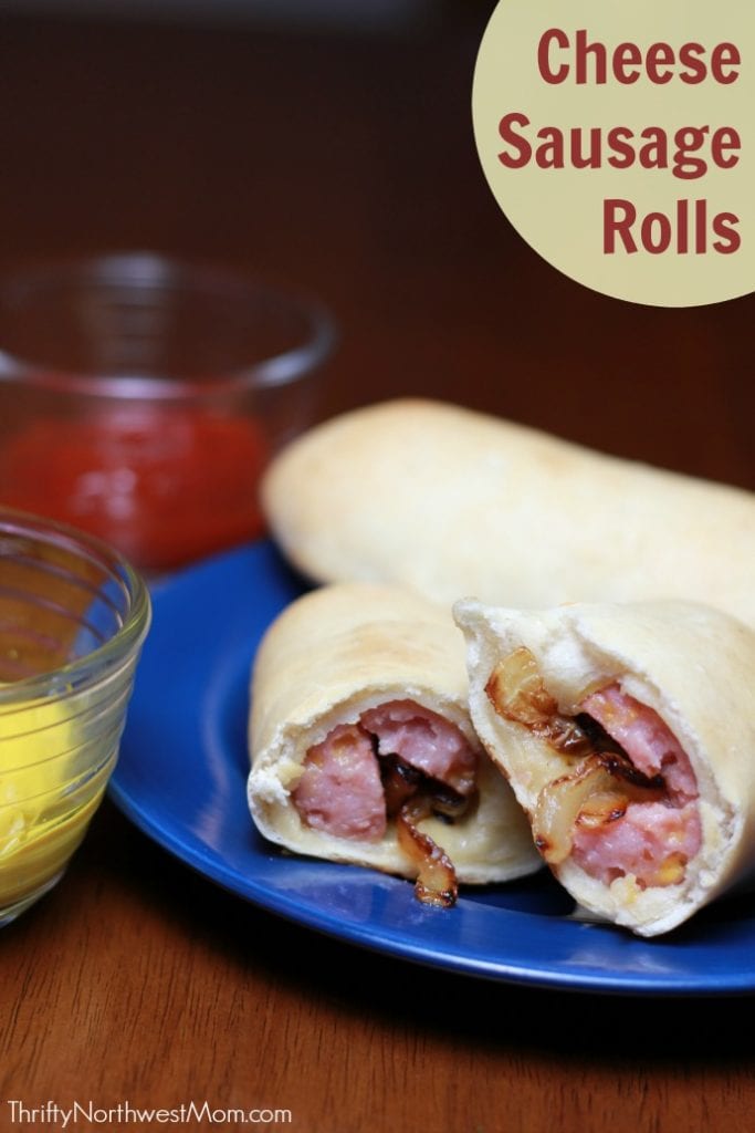 Cheese Sausage Rolls are an easy, kid friendly meal for camping trips or busy back to school nights 