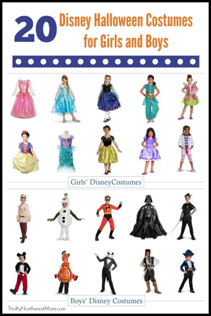 Disney Halloween Costumes for Girls and Boys