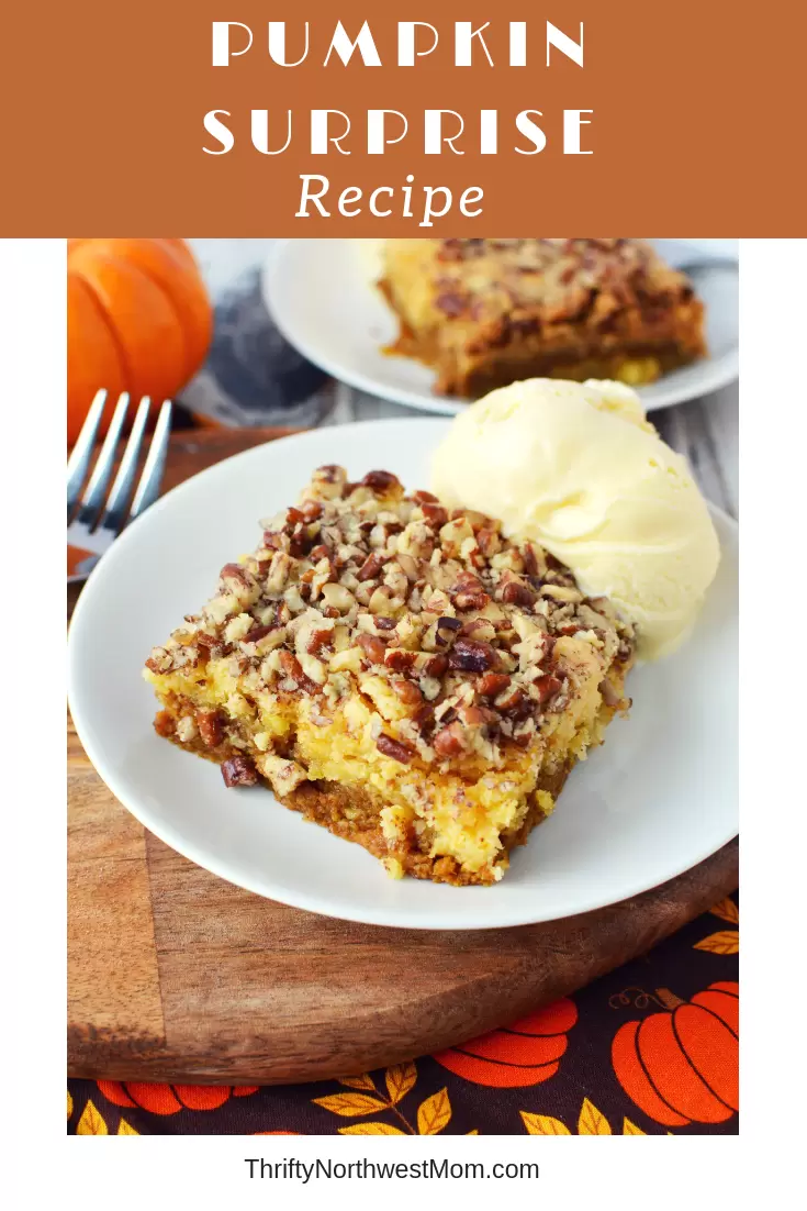 This kid-friendly fall dessert is so fast & easy to bake and a great alternative to pumpkin pie for Thanksgiving or fall parties!
