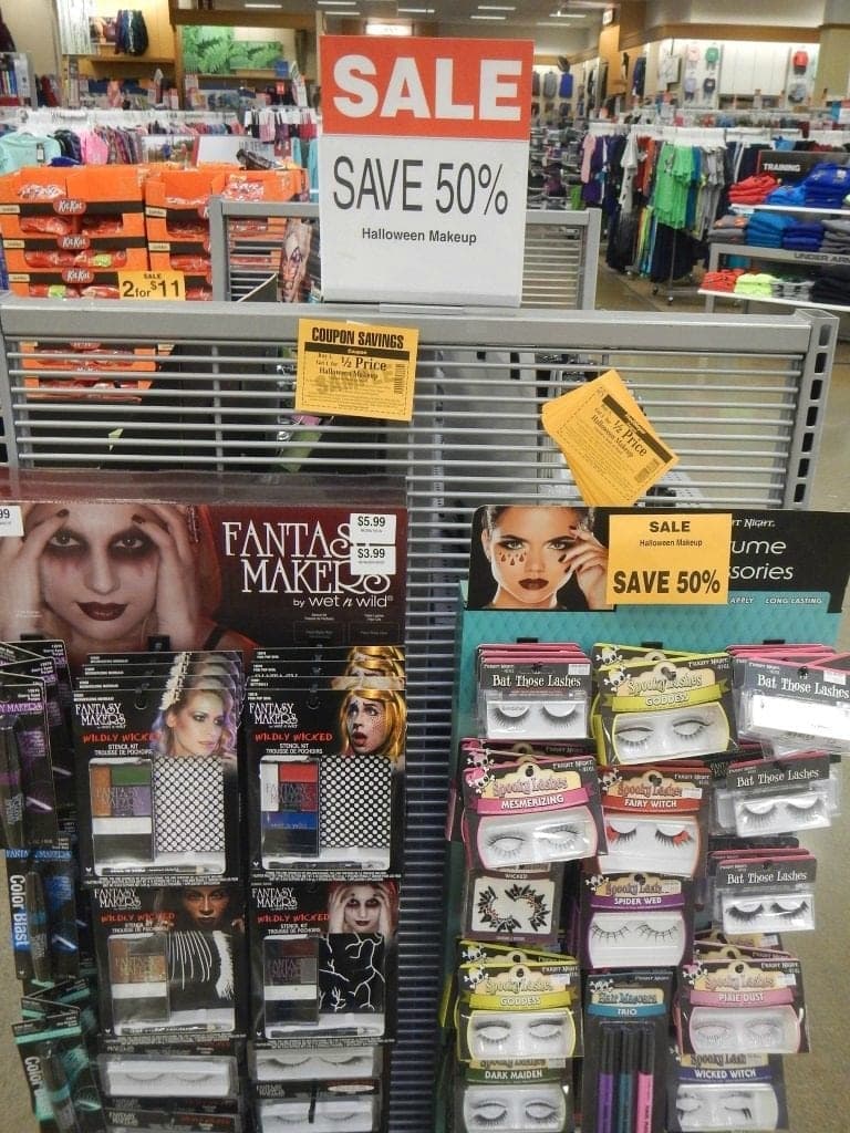 Halloween Makeup sale at Fred Meyer
