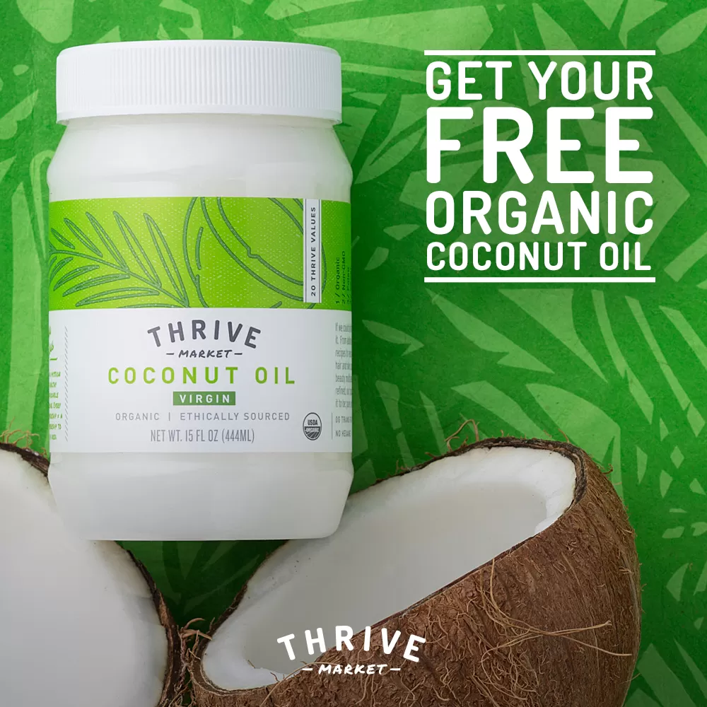 Free Organic Coconut Oil from Thrive Market – Just $1.95 Shipped!