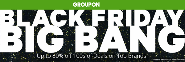 Groupon Black Friday Sale – Up to 80% off 100s of Deals