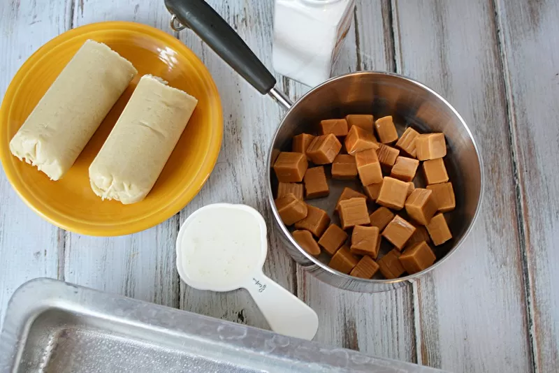 Ingredients for Salted Caramel Bars