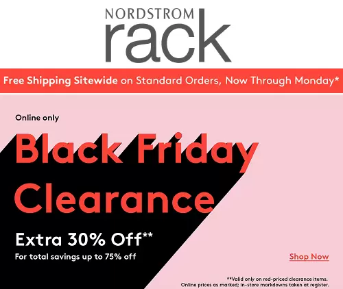 Nordstrom Rack Black Friday Sale – FREE Shipping On All Orders + Up To 75% OFF