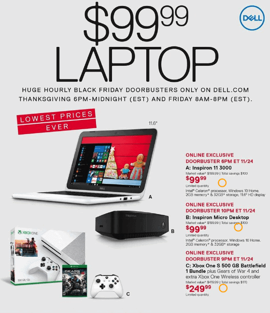 factor Specimen Ecologie Dell Black Friday Deals 2016 - $99 Dell Inspiron Laptop & more! Starts at  3pm pst Thanksgiving! - Thrifty NW Mom