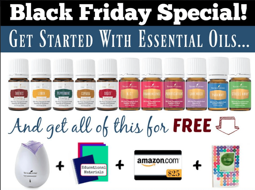 Essential Oils Black Friday Sale – Amazon Gift Card, Free Christmas Spirit Oil & much more!