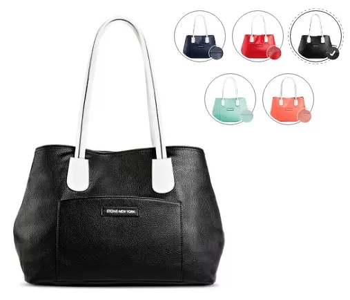 Stone NY Women’s Tote Handbag with Snap Closure $13.98!